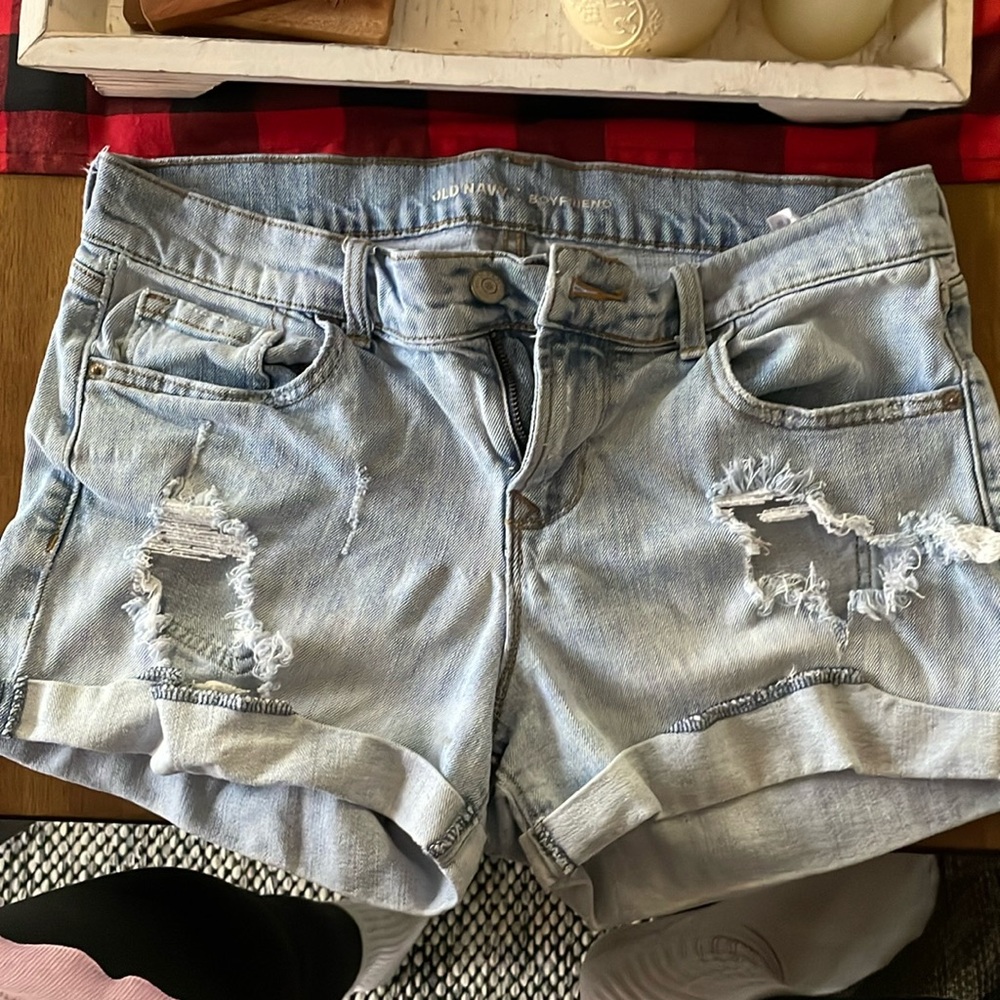 Distressed Old Navy Boyfriend Shorts